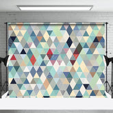 Aperturee - Aperturee Regular Colored Diamond Pattern Photography Backdrop